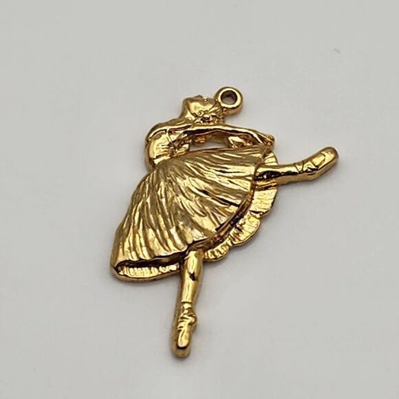 Vintage USPS Gold Tone Ballerina Charm - Picture 1 of 3